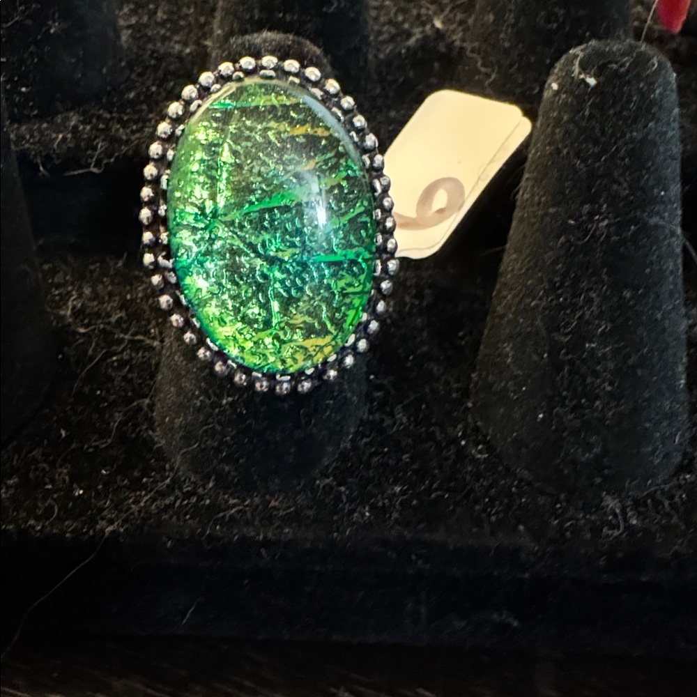 Triplet Opal Ring .925 Sterling Silver